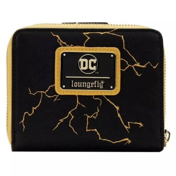 DC Comics Black Adam Glow Cosplay Zip Around Wallet Loungefly NWTS - Picture 2 of 10